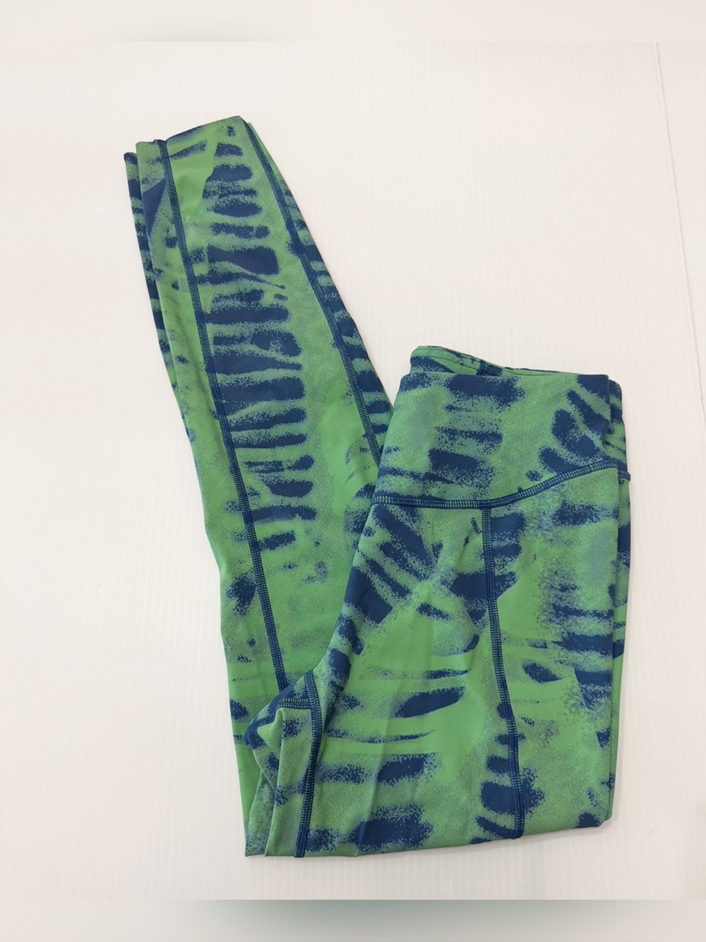 Janji Green & Blue Tie Dye  Leggings Size Small